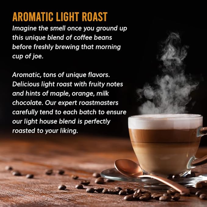 Trejo's Coffee House Blend Light Roast Whole Bean Coffee 12 Ounce Bag 100% Arabica