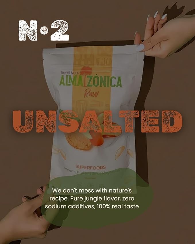 Raw Brazil Nuts 1 lb (16 oz) – Wild Harvested Unsalted Whole High Selenium Non-GMO Single-Origin Bolivia Gluten-Free Kosher Resealable Bag | ALMAZÓNICA