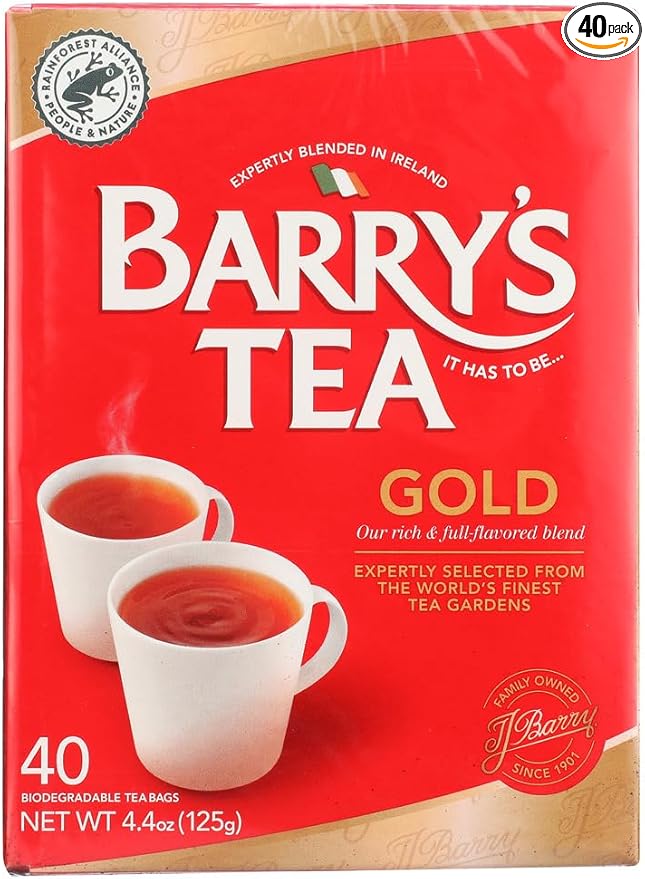 Barry's Tea Irish Tea - Gold Blend - Case of 12 - 40 Bags