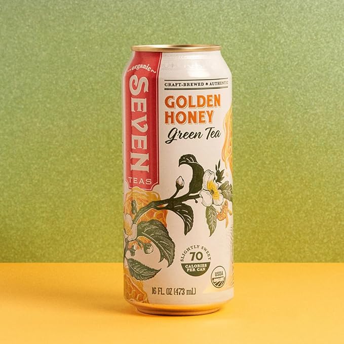 SevenTeas Greatest Hits Variety Pack 16 OZ (Pack of 12 Cans) Lightly Sweetened Organic Iced Tea &amp Lemonade