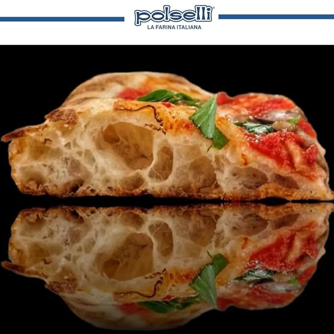 Polselli La Romana Pinsa &amp Pizza in Pala Flour 11 lb – Type 0 High-Protein Wheat &amp Rice Flour Blend – Ideal for Roman-Style Pizza and Flatbread Light &amp Airy Crust Crunchy Texture Perfec