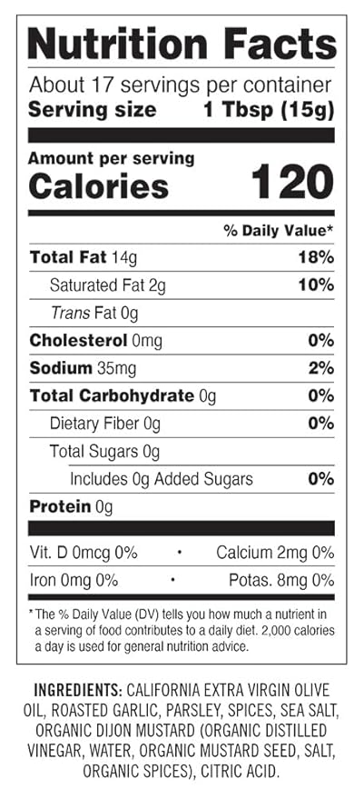 Sonoma Gourmet: Garlic &amp Herbs Flavored Olive Oil | 100% California Extra Virgin Olive Oil | 8.5 FL OZ (Pack of 6)
