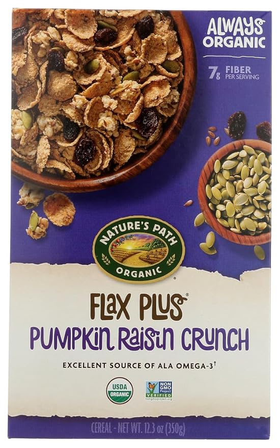 Nature's Path Organic Flax Plus Pumpkin Crunch Cereal 12.35 Ounce