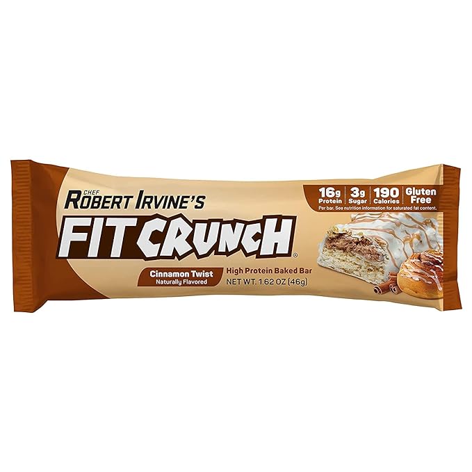 FITCRUNCH Snack Size Protein Bars 6-Layer Baked Bar 3g of Sugar Gluten Free &amp Soft Cake Core (9 Count Flavor Lovers)