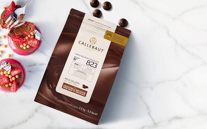 Belgian Milk Chocolate Baking Callets (Chips) - 33.6% - 1 bag 5.5 lbs