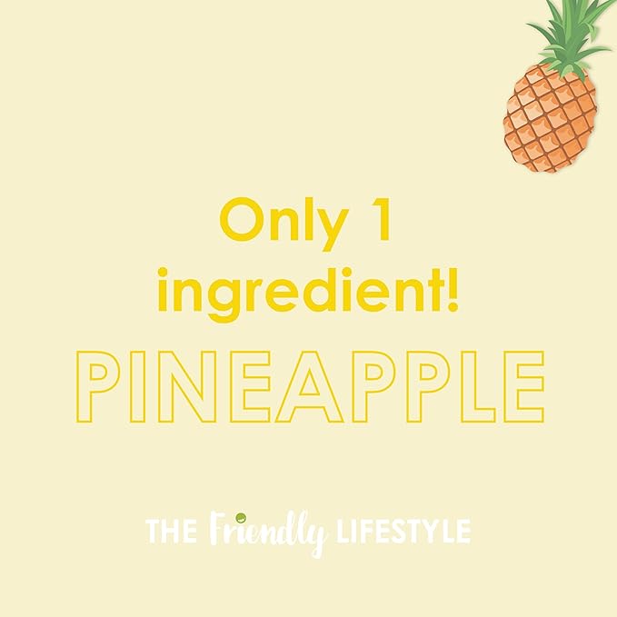 Dried Pineapple Snack | 8 ounces | Natural Dehydrated Healthy Preservatives Free No Sugar Added Non - GMO Vegan Kosher Gluten Free