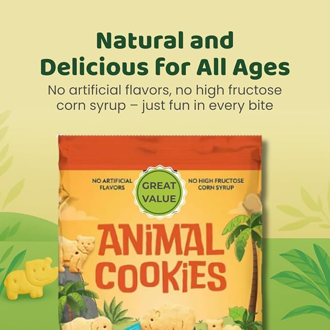 Classic Animal Crackers 36 Individual Snack Packs (2 oz) - Lightly Sweet Cookies bags A Bulk Pantry Staple for Kids Lunch Boxes Parties Daycare &amp Toddler Snacks