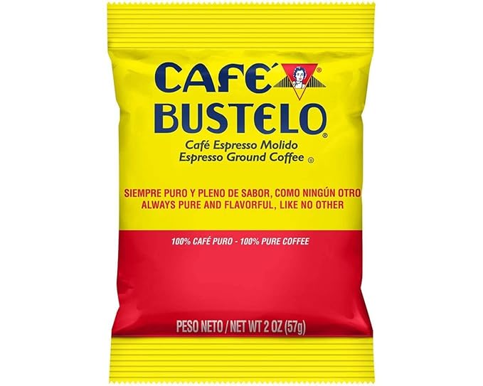 Cafe Bustelo Espresso Ground Coffee 2 oz Fraction Packs / 30ct Case (Pack of 2)