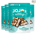 JOJO's Dark Chocolate Coconut Filled Bites with Almonds 3.6oz (4 count) Gluten-Free Non-GMO Vegan Lactose Free More Protein Less Sugar