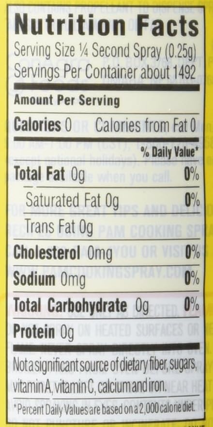 Generic Pams Original Cooking Spray 6 Pack 12 oz Cans