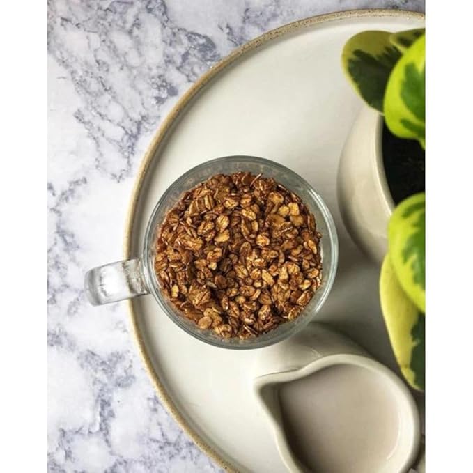 The Gourmet Granola Mocha Granola | Healthy Snack | Gluten Free Soy Free Dairy Free | Adds a Chocolatey Crunch to Yogurt &amp Vanilla Ice Cream | Enjoy Hot or Cold | Nebraska Made | 12 oz Bag | 3 P