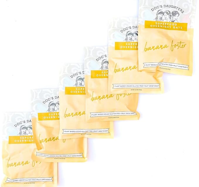 Doc's Daughters Superfood Overnight Oats - Banana Foster (6 Pack)