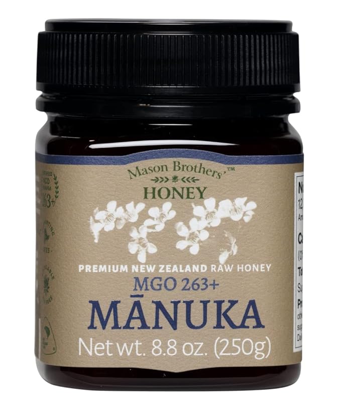 Mason Brothers' Raw Manuka Honey | 3x 8.8oz | MGO 263+/ MGO 514+/ MGO Certified New Zealand Honey Bundle
