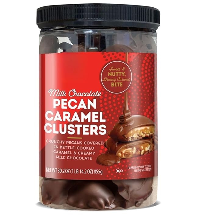 Member Marks Milk Chocolate Pecan Caramel Clusters 30.2 oz. Pack-1