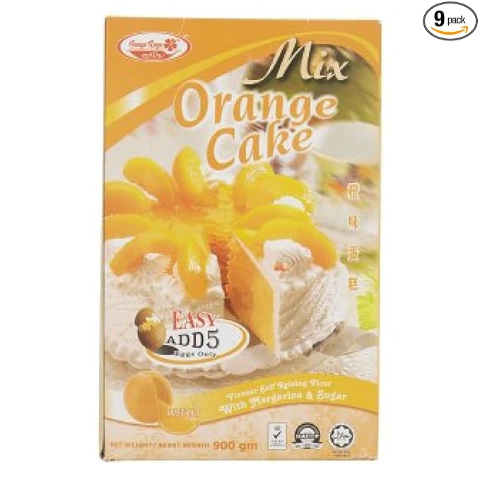 Bunga Raya Cake Mix 900g (Orange 9 Count)