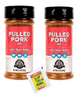 Pit Boss Pulled Pork Rub 6.5 oz 2-Pack with Bonus Seasoning Gluten Free No MSG Garlic and Onion Blend