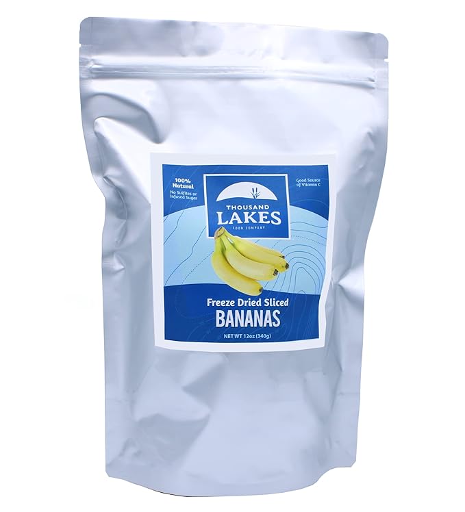 Thousand Lakes Freeze Dried Fruit Bulk Bundle | 100% Strawberries Blueberries and Bananas
