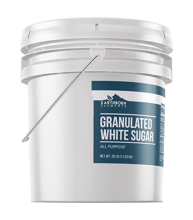 Earthborn Elements Granulated White Sugar Baking and Kitchen Staple Non GMO (3.5 Gallon)
