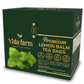 VIDA FARM Lemon Balm Tea Bags 125 Herbal Tea Bags 100% Natural Dried Lemon Balm Herbal Leaves Tea Bag Caffeine Free Sugar Free Citrus Flavor