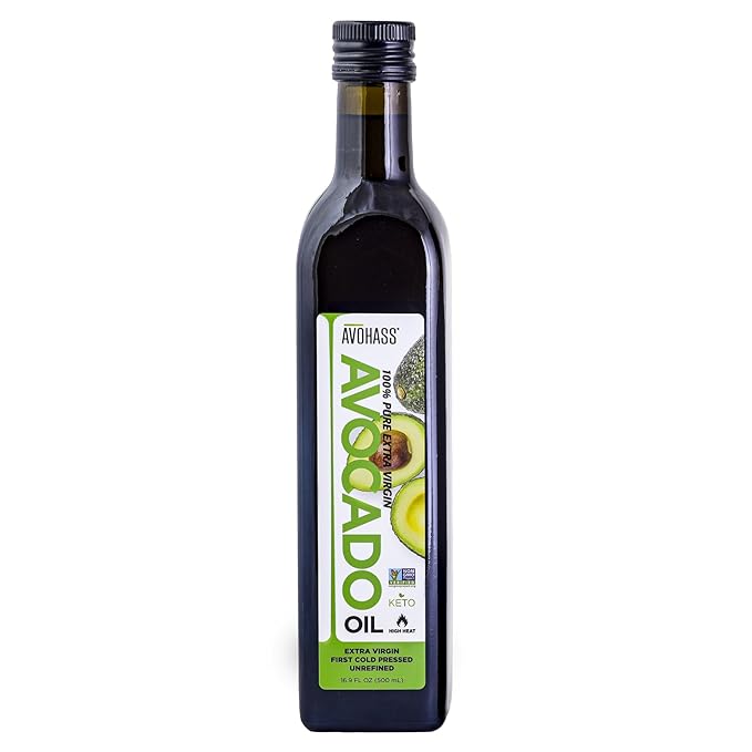 Avohass New Zealand Extra Virgin Avocado Oil 16.9 fl oz Bottle First Cold Pressed Unrefined Non GMO