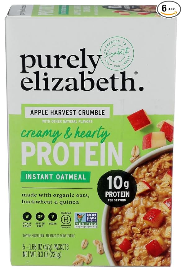 Purely Elizabet Oatmeal in Apple Flavor 8.3 oz (Pack of 6)