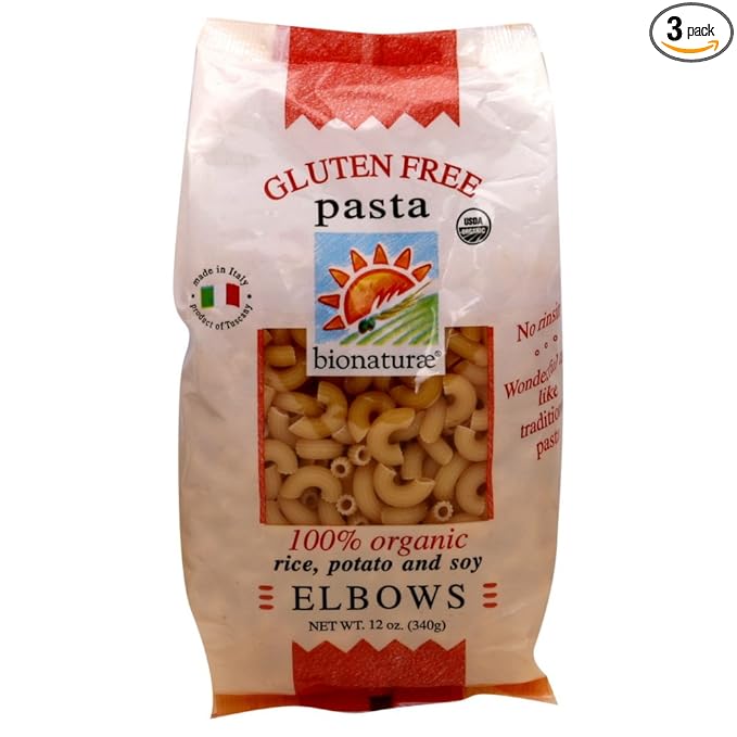 Bionaturae Organic Elbows Pasta Gluten Free (3x12 oz.)