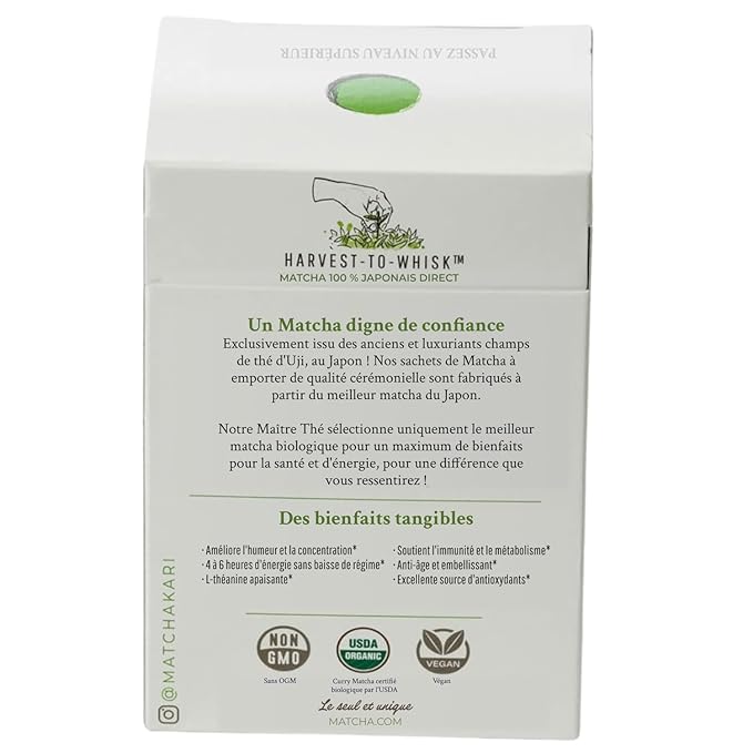 Matcha Green Tea Powder Single Serving Sticks Dr. Weil's Ceremonial Organic Matcha Powder Singles Packets - Individual Tea Packets (24)