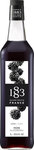 1883 Blackberry Syrup for Drinks Made in France 1 Liter Glass Bottle