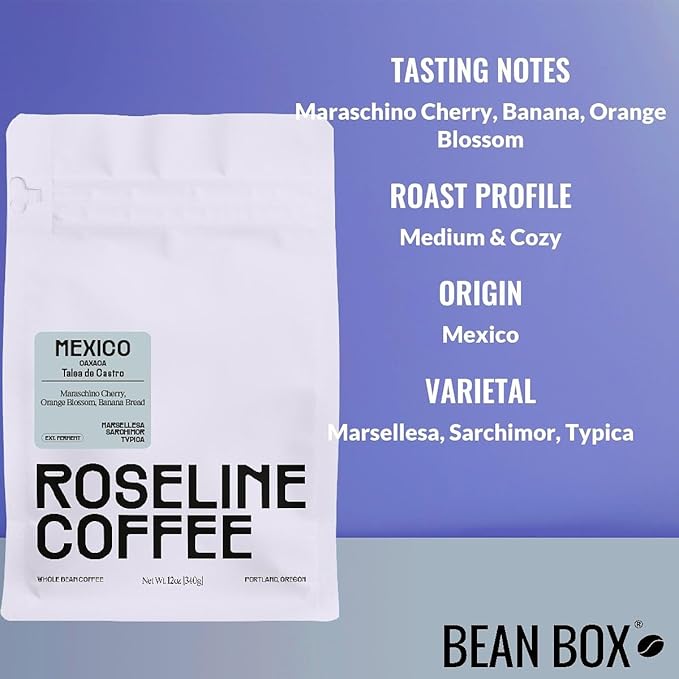 Mexico Talea de Castro Ext. Fermentation - Roasted by Roseline Coffee - Whole Bean Coffee - 2 Pound Bag