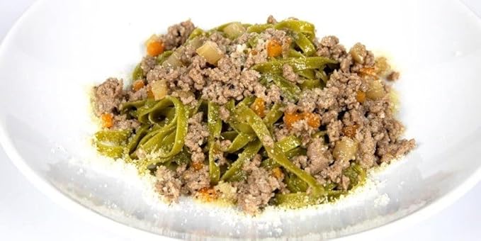 Fettuccine With Spinach (Pack of 4) - Italian Fettuccine Pasta Agli Spinaci From the region of Di Campofilone- Imported Italian Egg Pasta- 8.8 ounces / 250 grams