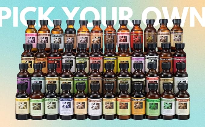 Bakto Flavors - Natural Flavors &amp Extracts - PICK YOUR OWN FLAVORS - Box of 5 (1 OZ Bottles)