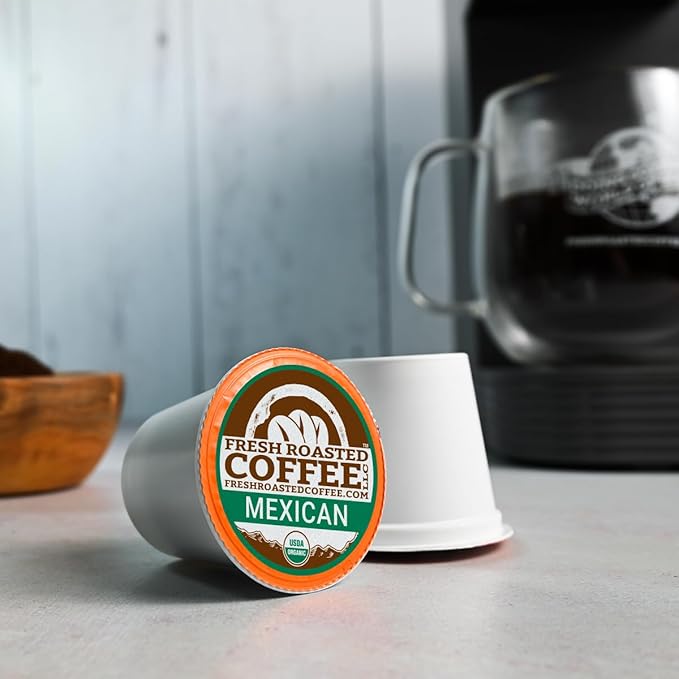 Fresh Roasted Coffee Organic Single-Origin Variety Pack | USDA Organic Kosher | K-Cup Compatible 96 Pods