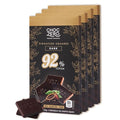 ChocZero 92% Cocoa Ultimate Dark Chocolate Squares – Sugar Free Vegan Keto Friendly &amp High Fiber No Sugar Alcohols – 4 Count (3.2 oz Boxes)