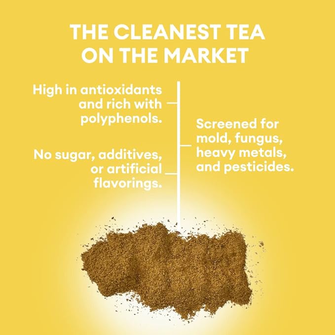 Cusa Tea &amp Coffee | Premium Instant Lemon Black Tea With Real Fruit &amp Spices | Organic Leaves Drink Mix Packets | Hot or Iced Tea (10 Single Servings)