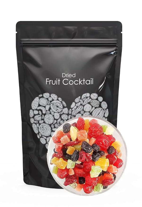 Generic Premium International Dried Tropical Fruit Cocktail | Wholesome &amp Vitamin Rich Healthy Snack | No Artificial Colors Gluten Free No Preservatives (Fruit Cocktail 200g