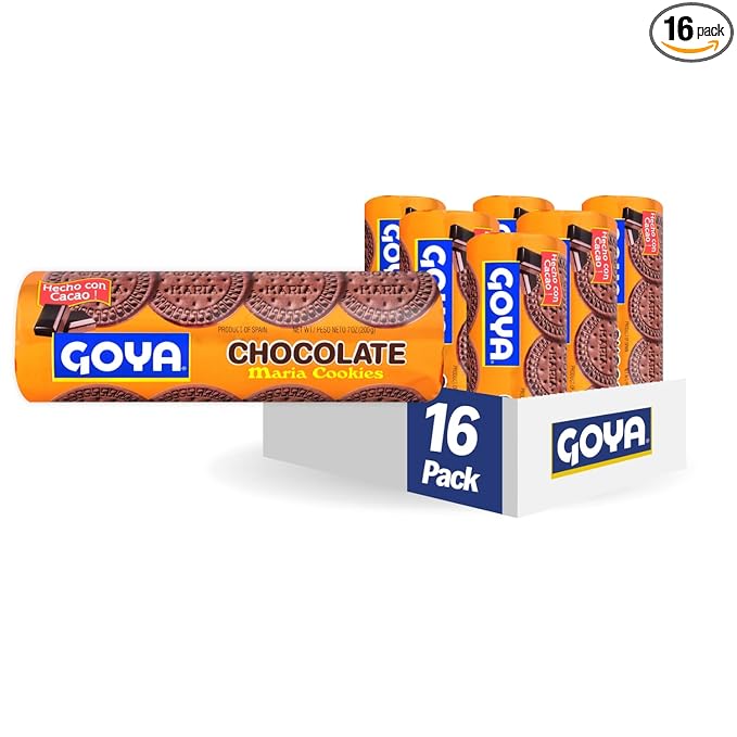 Goya Foods Maria Cookies Chocolate 7 Ounce (Pack of 16)