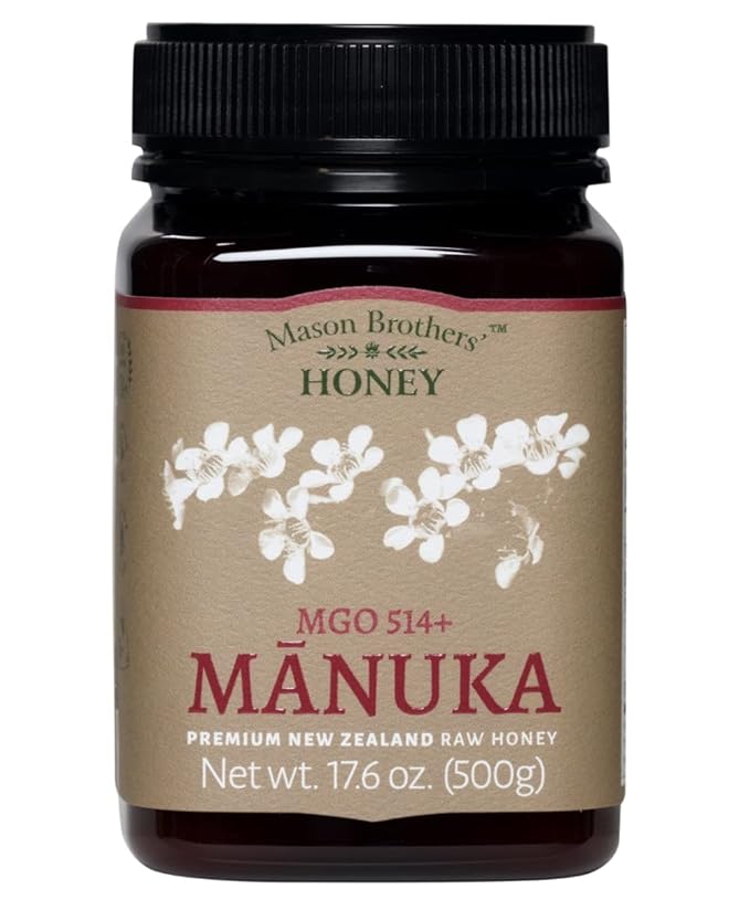 Mason Brothers’ Raw Manuka Honey MGO 263+ MG 514+ | New Zealand Honey MGO Certified /2x 17.6oz