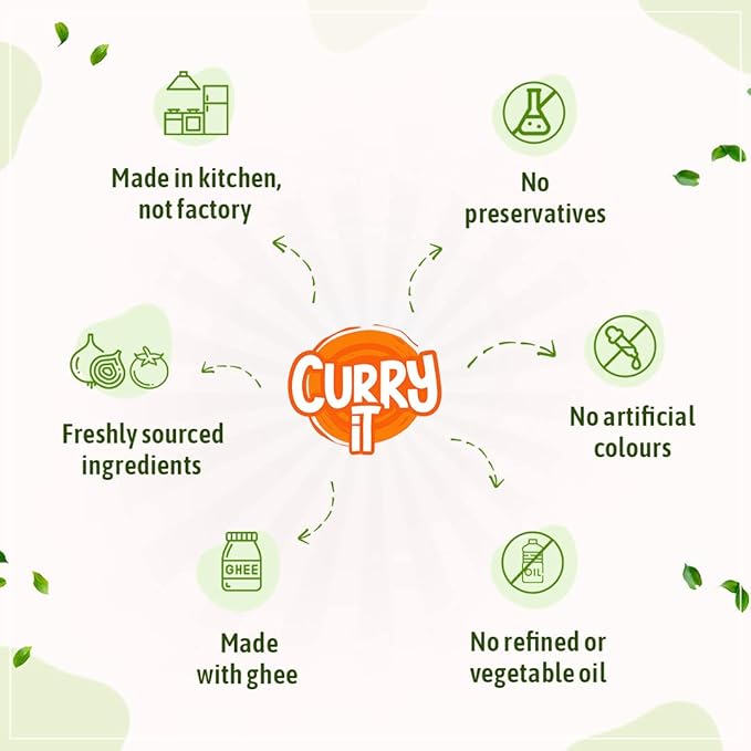 CURRYiT Ready To Cook Hyderabadi &amp Lucknowi Biryani Indian Masala Gravy Made With Ghee Combo Pack (250Gx2) Ready In 30 Minutes No Preservatives Gluten-Free