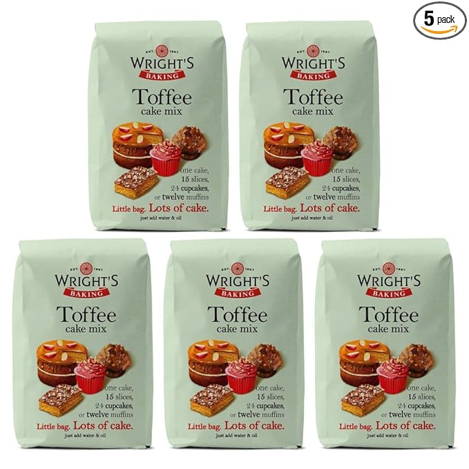 Wright's Baking Toffee Cake Mix 500g (Pack of 5)