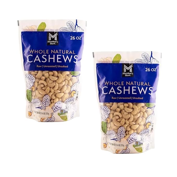 Whole Natural Cashews 26 Ounces (26 Ounce (2 pack))