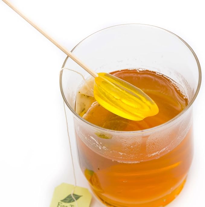 Sweet Stirs Original Flavored American Honey Spoons on Wooden Sticks Gift Pack of 10 (Tupelo)