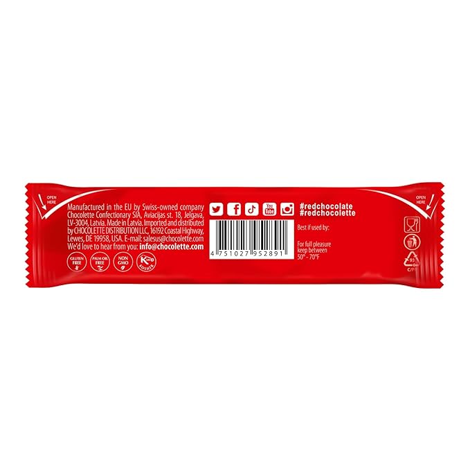 Red Delight Blond Caramelized Chocolate Snack Bars - Pack of 24 Diamond-Shaped White Chocolates (22.08oz) with Rich Caramelized Flavor - European-Style White Chocolates - Kosher Sweets No Added Sugar