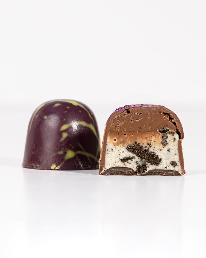 OMNIYA Delicacy – Ramadan Beads of Joy Chocolate Box – 25 Masbaha-Inspired Chocolates with Pistachio Hazelnut Coffee Cheesecake &amp Chocolate Spread – Luxury Ramadan Gift – Elegant Box for Eid &a
