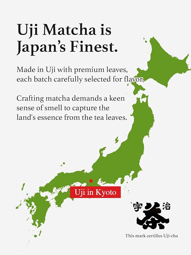 HAYASHIYA Matcha Powder - Wakamatsu - Kyoto Uji Ceremonial Grade First Harvest Authentic Japanese Matcha Green Tea Powder (30g / 1.06oz)
