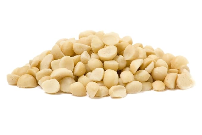 Bayside Candy Macadamia Nuts Raw Unsalted Halves and Pieces2Lbs