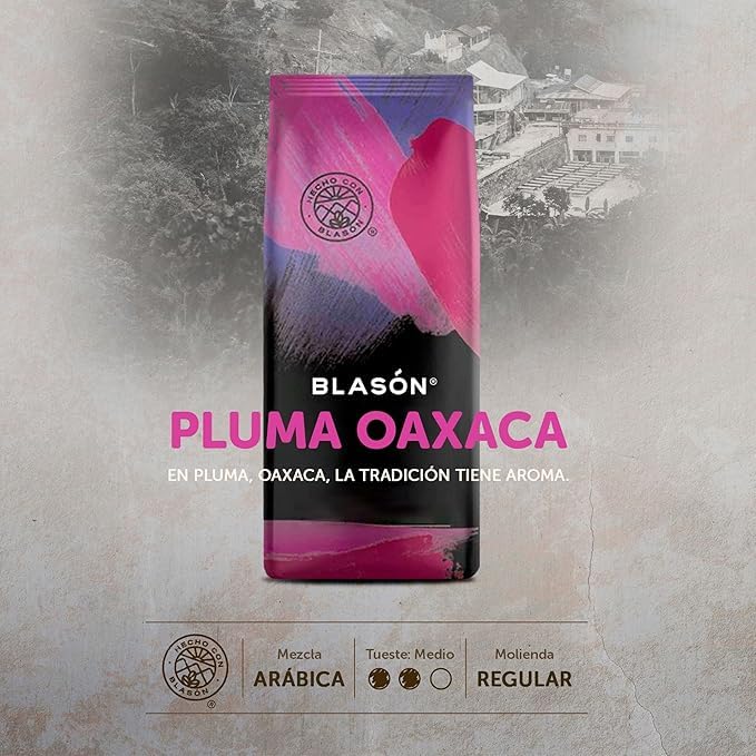 Mexican Blason Pluma Oaxaca Ground Coffee 12 Ounces