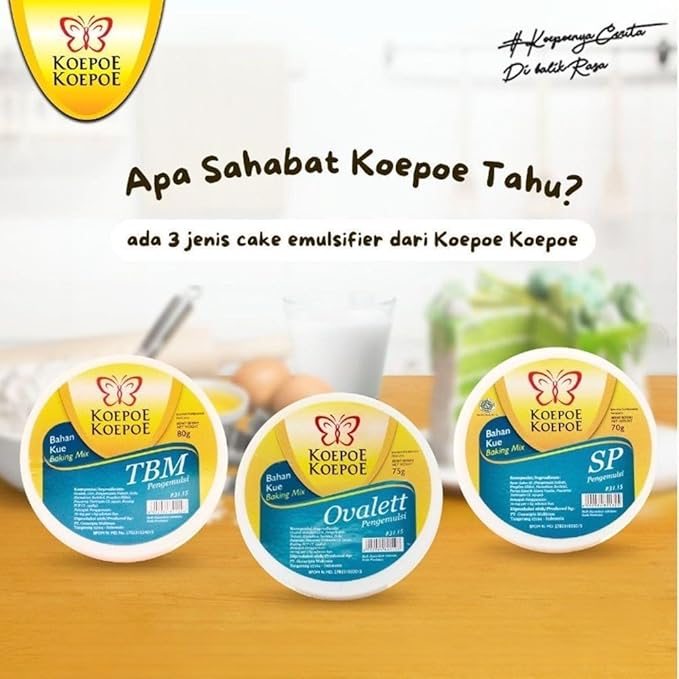 Koepoe Koepoe Bahan Kue Baiking Mix series Ovalett 30g (Pack of 5)