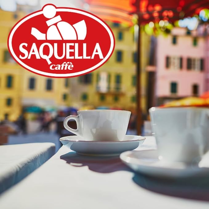 Saquella Kaffee Bar Italia Gran Gusto Espresso Coffee Beans 1kg (2.2 lb) | Authentic Italian Espresso | Full-Bodied Aroma &amp Smooth Crema | Perfect for Espresso Machines