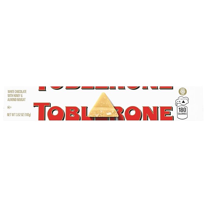 TOBLERONE Assorted Chocolate Bars Variety Pack (Milk Dark White &amp Salted Caramelized Almonds) Bulk Chocolate 12 - 3.52 oz Bars