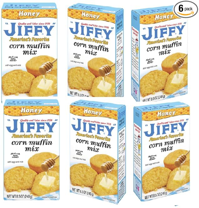 Honey Corn Muffin Mix Made With Real Honey (3 Boxes 8.5 oz. each)